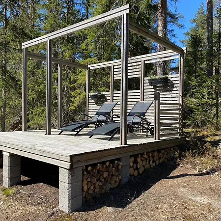 샬레 Sauna In Nuuksio With Private Hot Tub *